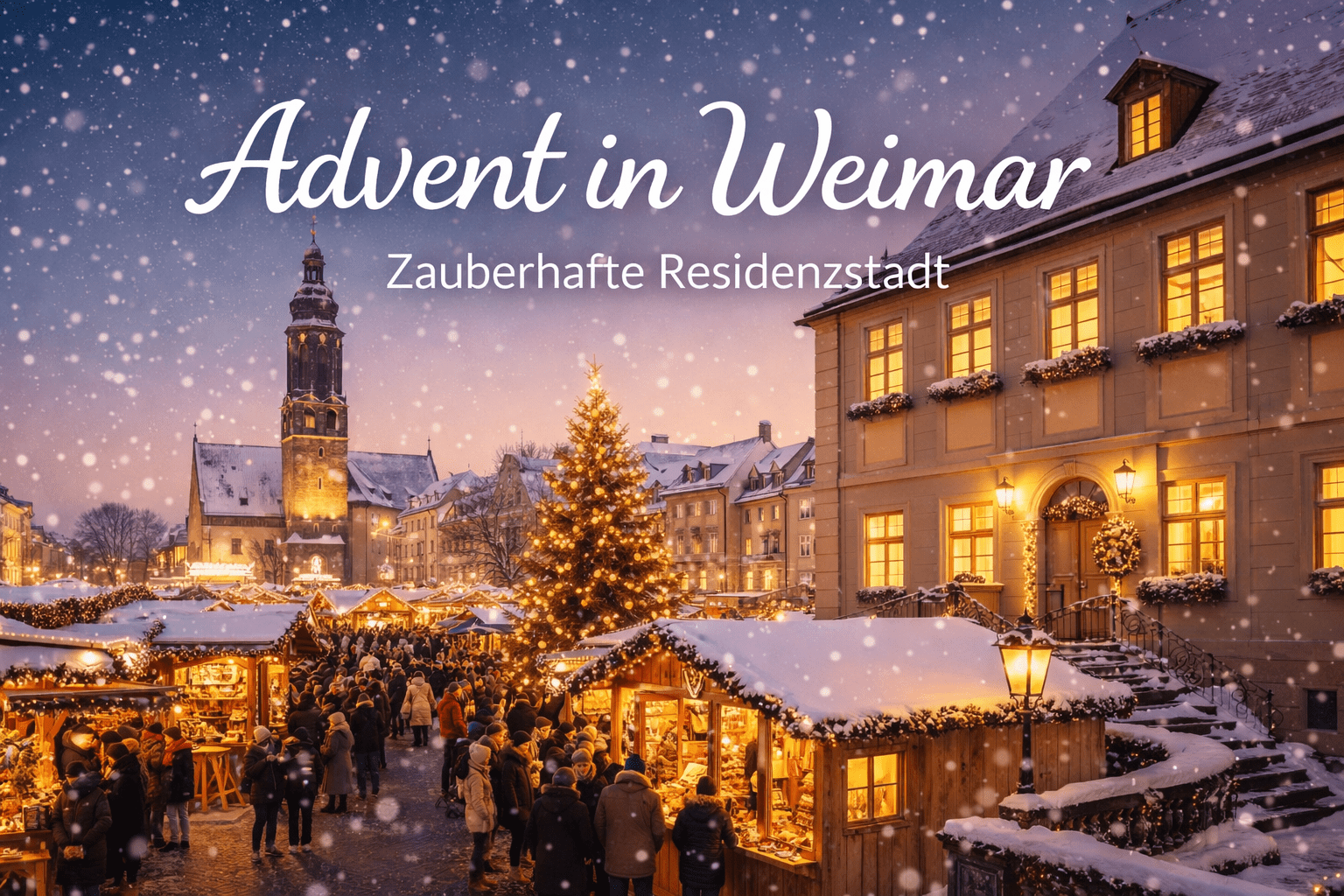 Titelbild Reise - Advent in Weimar - KI generiert
